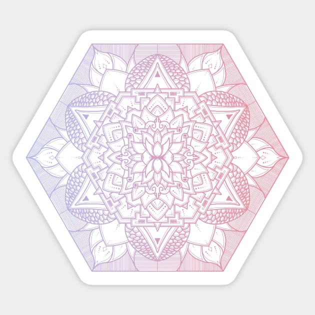 Mandala Gradient Sticker by ARTSYILA